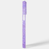 Eleganter Glitzer mit Monogramm Name Case-Mate iPhone Hülle (Rückseite / Rechts)