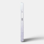 Eleganter Glitzer mit Monogramm Name Case-Mate iPhone Hülle (Rückseite / Links)
