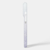 Eleganter Glitzer mit Monogramm Name Case-Mate iPhone Hülle (Rückseite / Links)