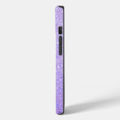Eleganter Glitzer mit Monogramm Name Case-Mate iPhone Hülle (Rückseite / Links)