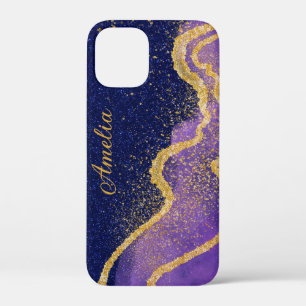 Eleganter Glitzer mit Monogramm Name Case-Mate iPhone Hülle
