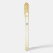 Eleganter Glitzer mit Monogramm Name Case-Mate iPhone Hülle (Rückseite / Links)