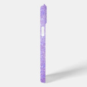Eleganter Glitzer mit Monogramm Name Case-Mate iPhone Hülle (Rückseite / Rechts)