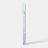 Eleganter Glitzer mit Monogramm Name iPhone 15 Hülle (Linke Seite)