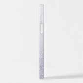 Eleganter Glitzer mit Monogramm Name iPhone Hülle (Linke Seite)