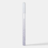 Eleganter Glitzer mit Monogramm Name iPhone Hülle (Rechte Seite)