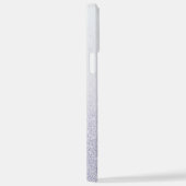 Eleganter Glitzer mit Monogramm Name iPhone Hülle (Rechte Seite)