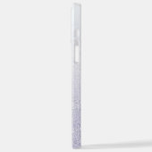 Eleganter Glitzer mit Monogramm Name iPhone Hülle (Linke Seite)