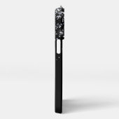 Eleganter Glitzer mit Monogramm Name iPhone Hülle (Rechte Seite)