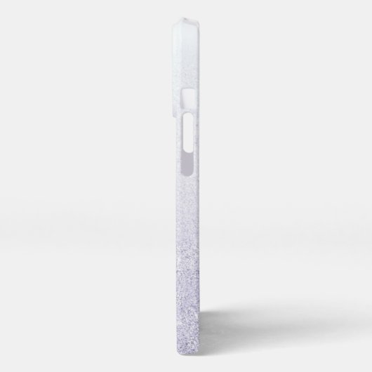 Eleganter Glitzer mit Monogramm Name iPhone Hülle (Linke Seite)