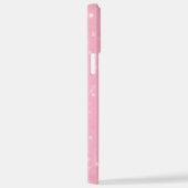 Eleganter Glitzer mit Monogramm Name iPhone Hülle (Rechte Seite)
