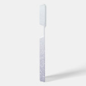 Eleganter Glitzer mit Monogramm Name iPhone Hülle (Rechte Seite)