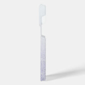 Eleganter Glitzer mit Monogramm Name iPhone Hülle (Linke Seite)