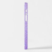 Eleganter Glitzer mit Monogramm Name iPhone Hülle (Linke Seite)