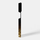 Eleganter Glitzer mit Monogramm Name iPhone Hülle (Rechte Seite)