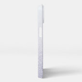 Eleganter Glitzer mit Monogramm Name iPhone Hülle (Rechte Seite)