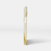 Eleganter Glitzer mit Monogramm Name iPhone Hülle (Rechte Seite)