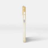 Eleganter Glitzer mit Monogramm Name iPhone Hülle (Linke Seite)