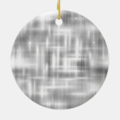 Eleganter Glitzer-Monogramm-Graduate Keramik Ornament (Hinten)