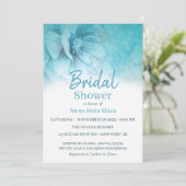 ** Eleganter Glitzer Pastel Brautparty Einladung (Stehend Vorderseite)