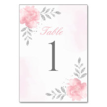 eleganter Glitzer Pink Floral Girl Babydusche