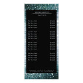 Eleganter Glitzer Silver Gold Werbekarte (Vorne)