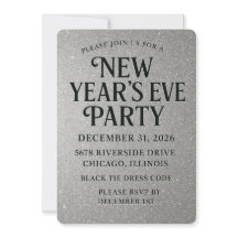 Eleganter Glitzer Silvester