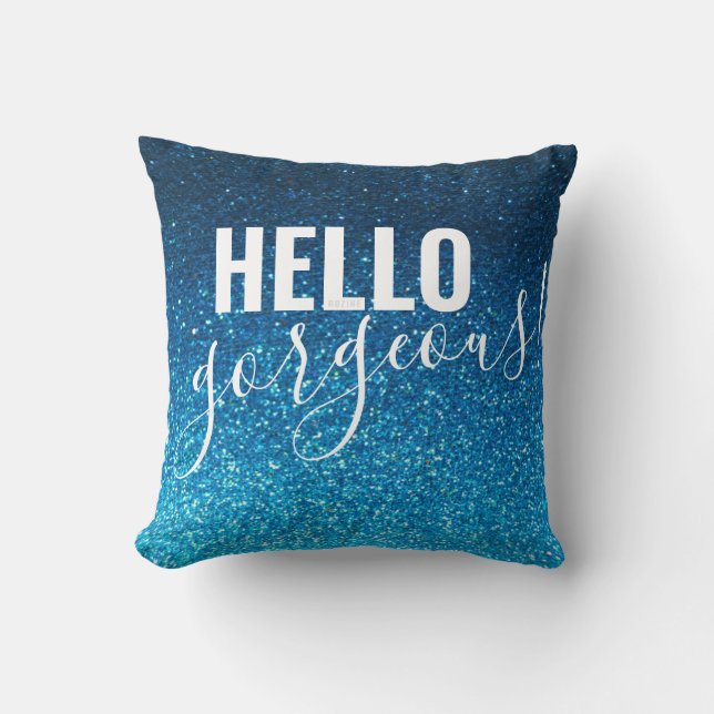 Eleganter Glitzer Sparkle Chic Kissen (Vorderseite)