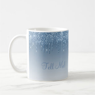 Eleganter Glitzer Sparkle Chic Modernes Skript Omb Kaffeetasse
