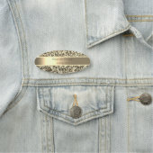 Eleganter Glitzer, Streifen, Perlen Namensschild (Beispiel)