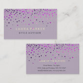 Eleganter Glitzer-subtiler SahneImitat-Hintergrund Visitenkarte (Vorne/Hinten)