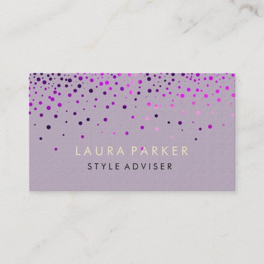 Eleganter Glitzer-subtiler SahneImitat-Hintergrund Visitenkarte (Vorderseite)