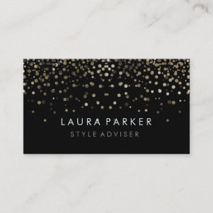 Eleganter Glitzer Subtle Black Imitats Hintergrund Visitenkarte