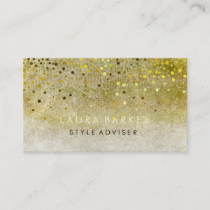 Eleganter Glitzer Subtle Sky Blue Imitate Confetti Visitenkarte