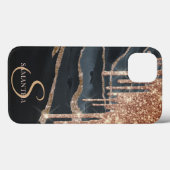 Eleganter Glitzer Tropfen Case-Mate iPhone Hülle (Rückseite (Horizontal))