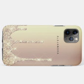 Eleganter Glitzer-Tropfen Case-Mate iPhone Hülle (Rückseite (Horizontal))