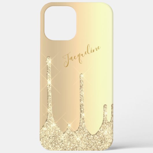 Eleganter Glitzer-Tropfen Case-Mate iPhone Hülle (Rückseite)