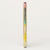 Eleganter Glitzer Tropfen, Rainbow Gefärbte Krawat Case-Mate iPhone Hülle (Hinten/Links)