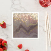 Eleganter Glitzer Tropfen Serviette (Beispiel)