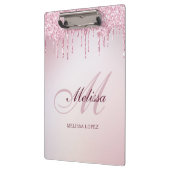 eleganter Glitzer Tropfen-Trend Klemmbrett (Links)