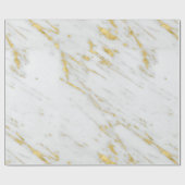 Eleganter Glitzer und weißer Marmor Geschenkpapier (Flach)