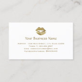 Eleganter Glitzer Visitenkarte (Rückseite)