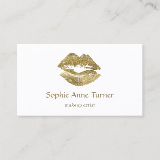 Eleganter Glitzer Visitenkarte (Vorderseite)