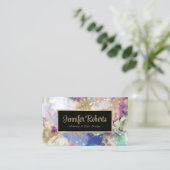 Eleganter Glitzer Visitenkarte (Stehend Vorderseite)