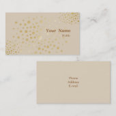 Eleganter Glitzer Visitenkarte (Vorne/Hinten)