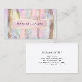 Eleganter Glitzer Visitenkarte (Vorne/Hinten)