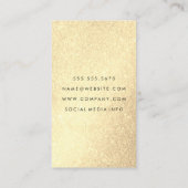 Eleganter Glitzer von Shear und Comb Visitenkarte (Rückseite)