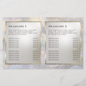 Eleganter Glitzer Wasserfarbwellen zweifache Brosc (Rückseite)