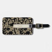 Eleganter Glitzer Wirbel - Personalisiert Gepäckanhänger (Vorderseite horizontal)