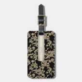 Eleganter Glitzer Wirbel - Personalisiert Gepäckanhänger (Vorderseite vertikal)